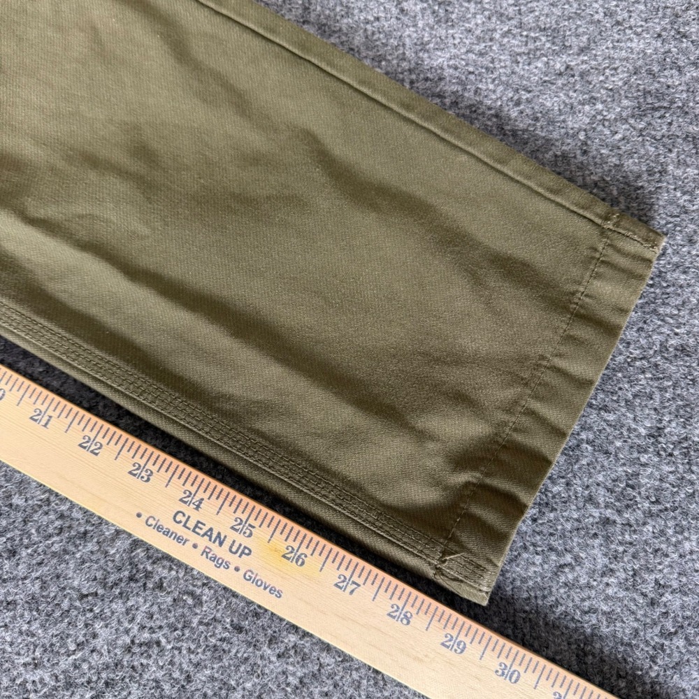 Vans Chino Pants Mens 32x29 Olive Green Skate Casual Straight Leg Cotton Stretch - Picture 7 of 10